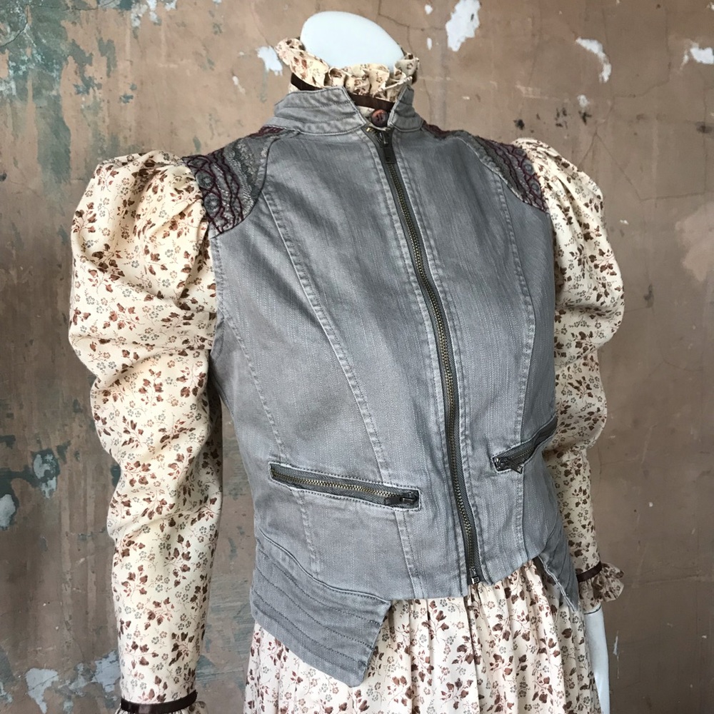 BKE outerwear vest embroidered wasteland LARP